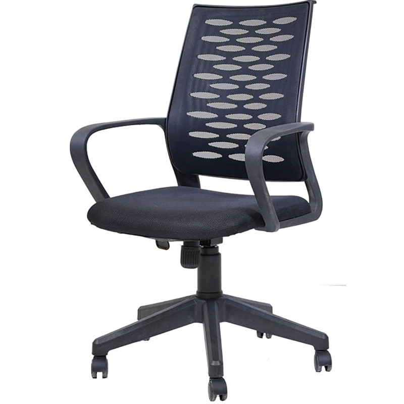 Chaise Atlas Avec Accoudoirs Base Noir – Noir Tunisie