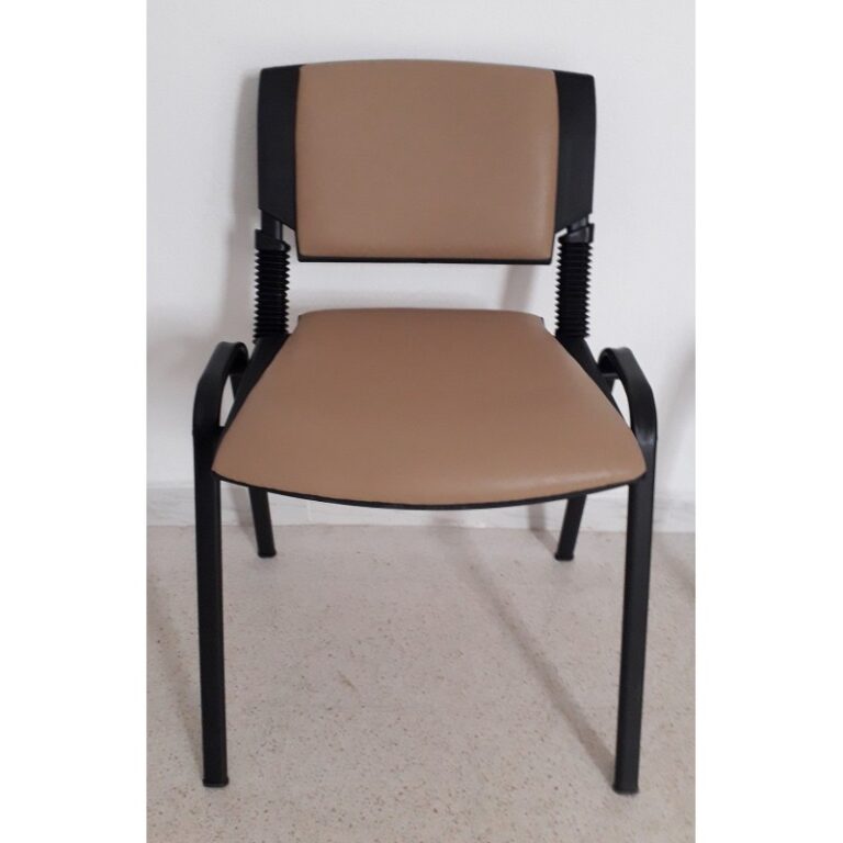 Chaise Visiteur Sigma Simple Base Noir-Marron Tunisie