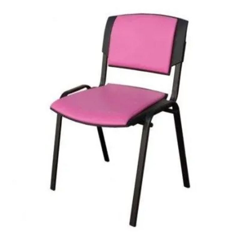 Chaise Visiteur Sigma Simple Base Noir- Rose Tunisie
