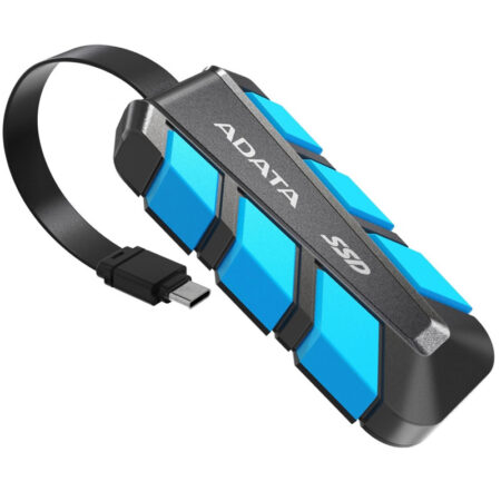 Disque Dur Externe Adata Sc740 1 To Ssd – Noir & Bleu – SC740-1000G-CBU Tunisie