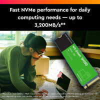 Disque Dur Ssd Interne Western Digital Green Sn350 250go M.2 Nvme – WDS250G2G0C Tunisie