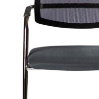 Chaise Visiteur Urban Avec Dossier En Résille & Assise Rembourrées – Noir -GD/0000605 Tunisie