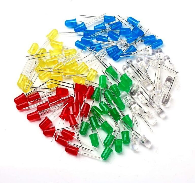 Lot de 5 Leds à choisir parmis (Rouge, Vert, Jaune, Bleu et Blanc) Tunisie