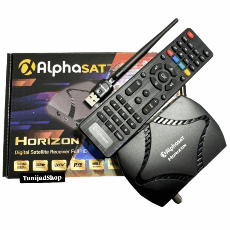 Récepteur Alphasat Horizon + Clé WiFi Tunisie