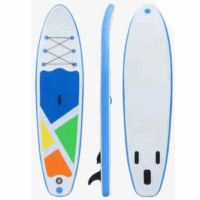 Planche à pagaie What Sup Tropical 10.7 pieds – Blanc & Bleu & Vert & Jaune & Orange Tunisie