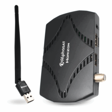Récepteur Alphasat Horizon + Clé WiFi Tunisie