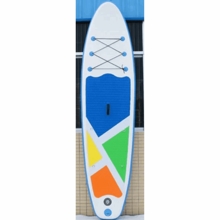 Planche à pagaie What Sup Tropical 10.7 pieds – Blanc & Bleu & Vert & Jaune & Orange Tunisie