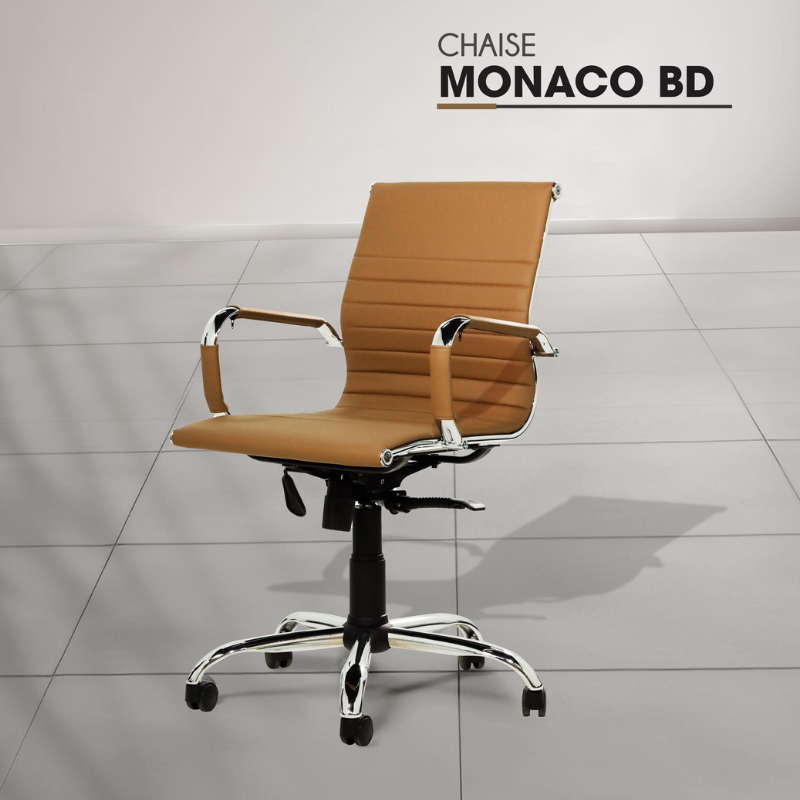 Chaise Bureau de Direction Monaco BD Base Noir -Marron Tunisie