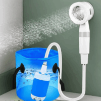Pompe de douche Portable polyvalente -Blanc Tunisie