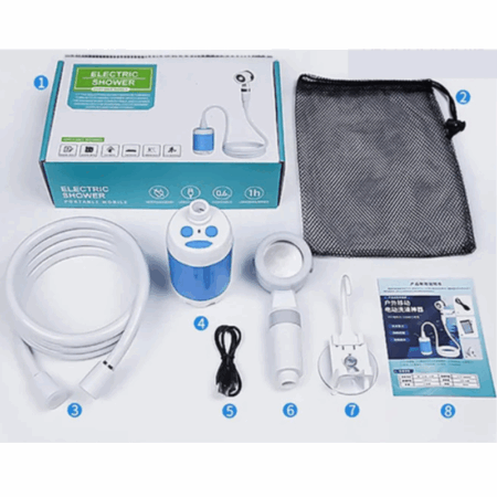 Pompe de douche Portable polyvalente -Blanc Tunisie