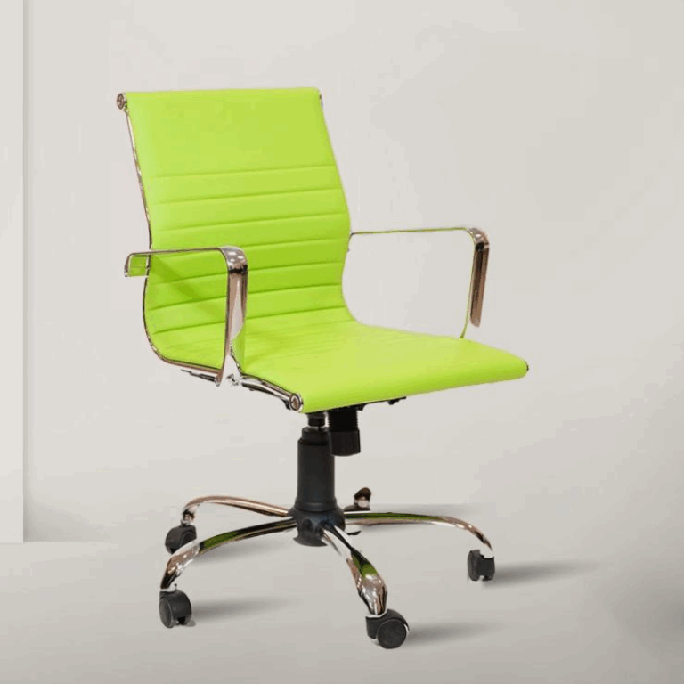 Chaise de bureau de direction Monaco BD Base Chrome – Jaune Tunisie