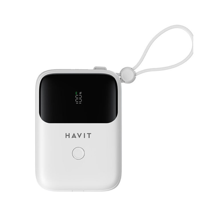 Power Bank Havit 10000 mAh 20W – Blanc – PB5215 Tunisie