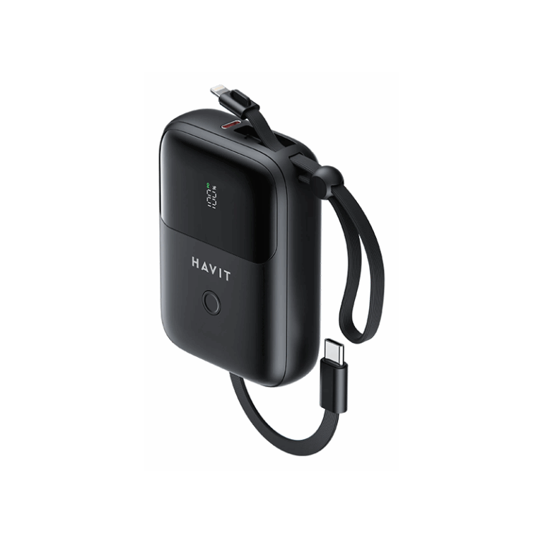 Power Bank Havit 10000 mAh 20W – Noir – PB5215 Tunisie