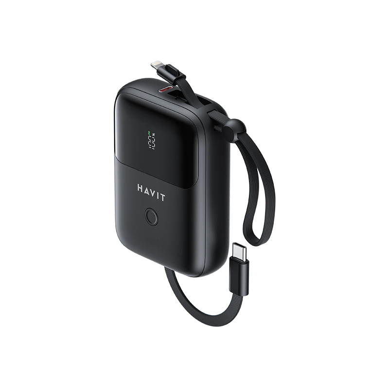 Power Bank Havit 10000 mAh 20W – Noir – PB5215 Tunisie