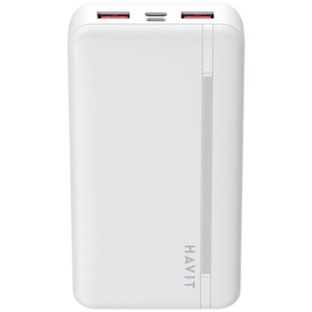 Power Bank Havit 20000 mAh 22.5W – Blanc – PB92 Tunisie