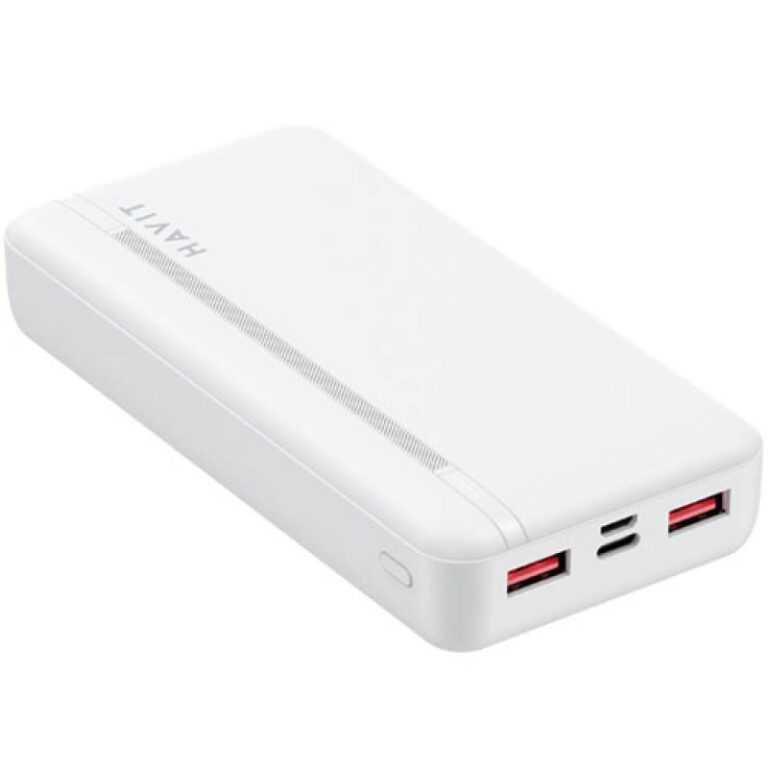 Power Bank Havit 20000 mAh 22.5W – Blanc – PB92 Tunisie