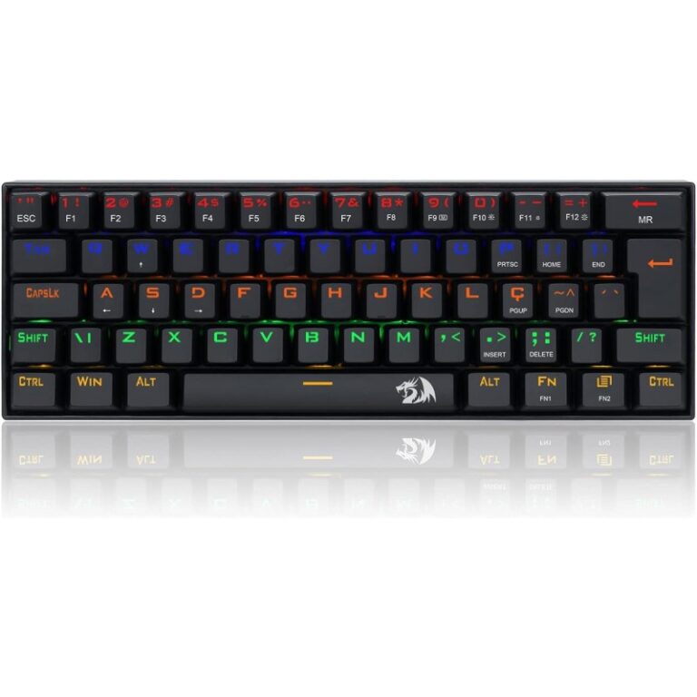 Clavier Gaming Mécanique Redragon Lakshmi K606r 60% Rainbow RGB red switch –  K606R Tunisie