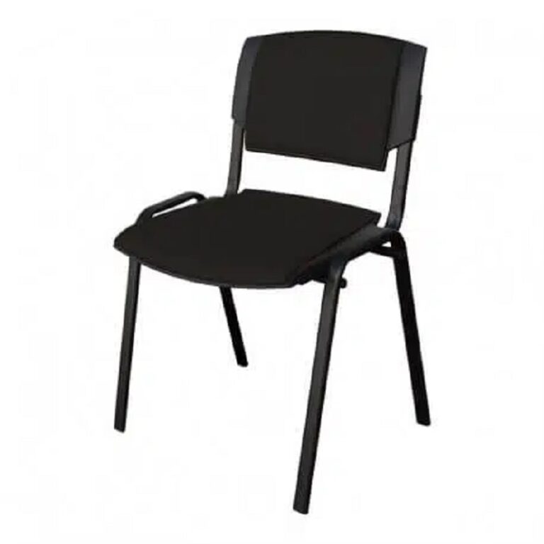 Chaise Visiteur Sigma Simple Base Noir – Noir Tunisie