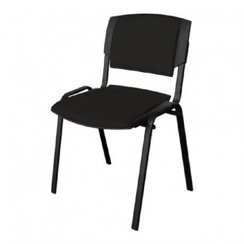 Chaise Visiteur Sigma Simple Base Noir – Noir Tunisie