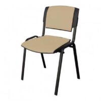 Chaise Visiteur Sigma Simple Base Noir – Bleu Tunisie