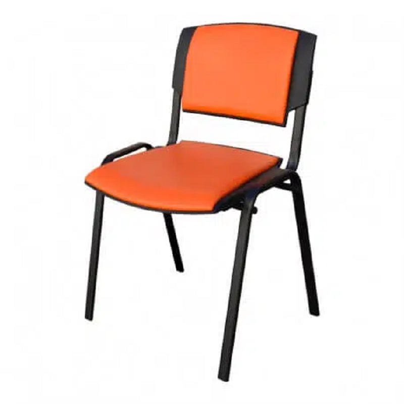 Chaise Visiteur Sigma Simple Base Noir – Orange Tunisie
