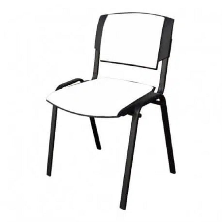 Chaise Visiteur Sigma Simple Base Noir -Blanc Tunisie