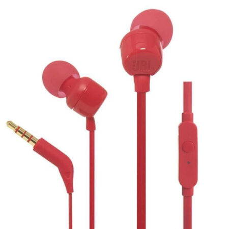 Écouteurs intra-auriculaire JBL T110 – Rouge Tunisie