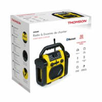Radio et Enceinte Sans fil Thomson WKR50BT De Chantier – Noir & Jaune- WKR50BT Tunisie