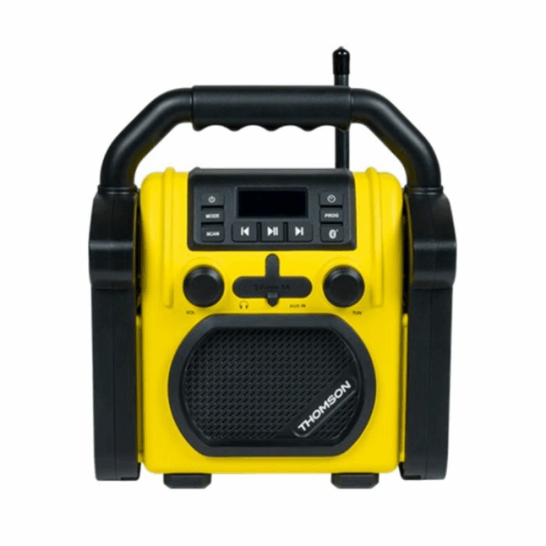 Radio et Enceinte Sans fil Thomson WKR50BT De Chantier – Noir & Jaune- WKR50BT Tunisie