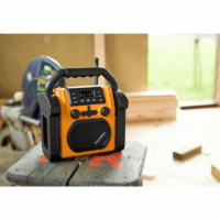 Radio et Enceinte Sans fil Thomson WKR60BT De Chantier – Noir & Orange – WKR60BT Tunisie