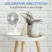 Mini Ventilateur Portable Rechargeable Inca FMI-14B – Blanc -FMI-14B Tunisie