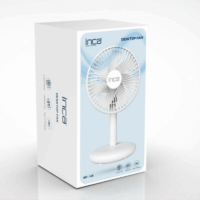 Mini Ventilateur Portable Rechargeable Inca FMI-14B – Blanc -FMI-14B Tunisie