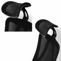 Chaise de Bureau Leonardo Noir – Base Chromée Tunisie