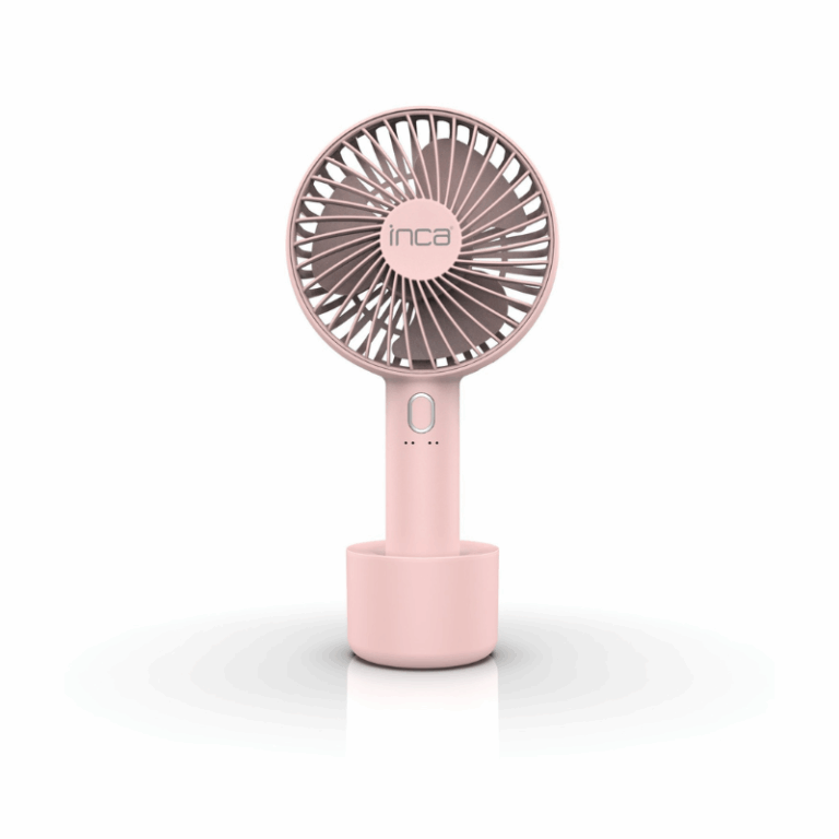 Mini Ventilateur Portable Rechargeable Inca FMI-12B – Rose -FMI-12P Tunisie