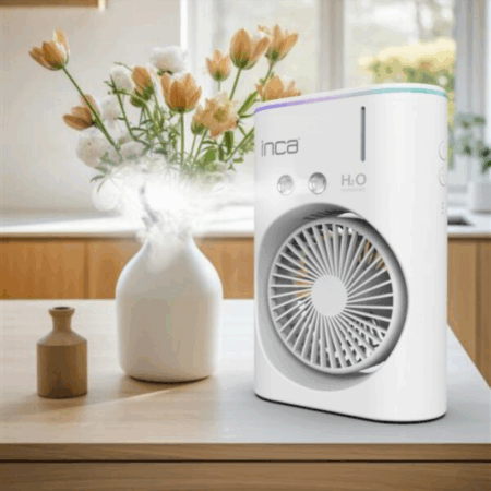 Ventilateur Portable Rechargeable Avec Reservoir D’eau Inca Fmi-10B – Noir – FMI-10B Tunisie