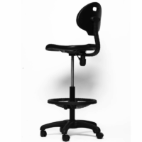 Chaise Tabouret Tulip Architect Base Noir – Noir Tunisie