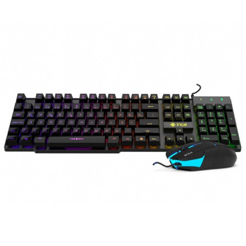 Ensemble Clavier + Souris Filaire Gamer INCA IKG-448 USB – Noir – IKG-448 Tunisie