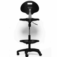 Chaise Tabouret Tulip Architect Base Noir – Noir Tunisie