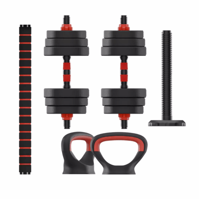 Kit de musculation Ksix 20 kg, haltères, disques, barre ,kettlebell- Noir – BMANC01N20 Tunisie