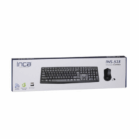 Ensemble Clavier + Souris Sans Fil Inca IWS-538 – Noir – IWS-538 Tunisie