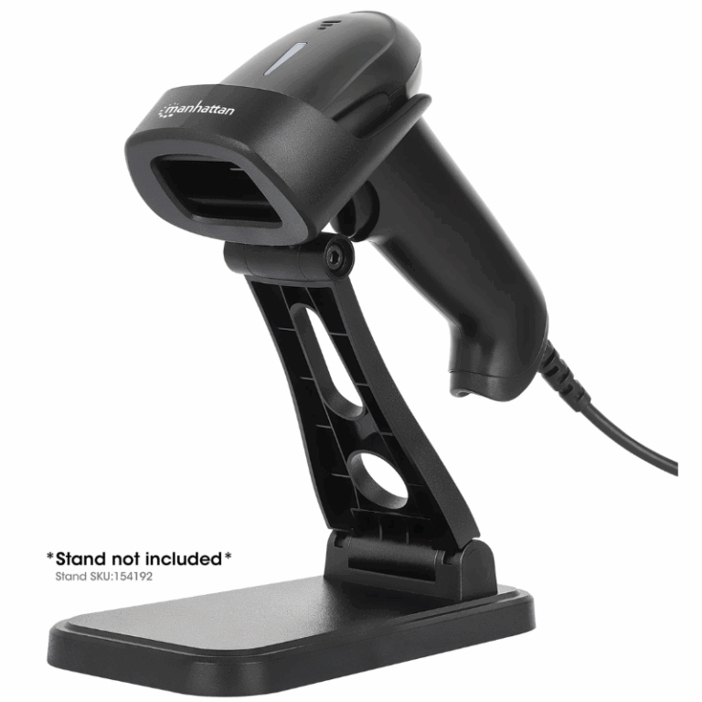 Lecteur De Codes-barres Manhatten Led 2d + Support Réglable -noir -153997+154192 Tunisie