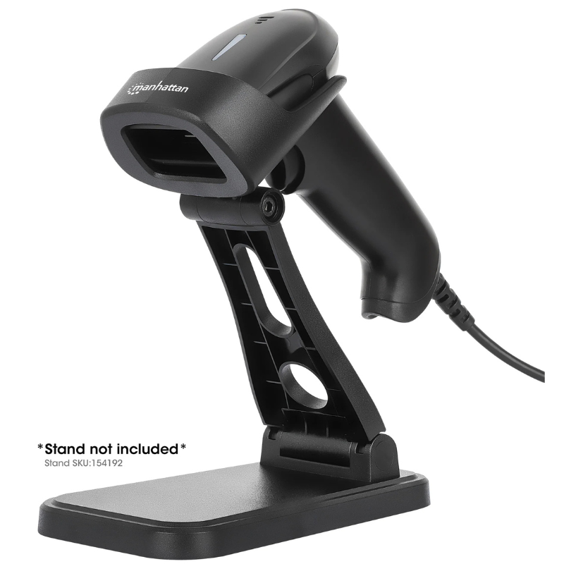 Lecteur De Codes-barres Manhatten Led 2d + Support Réglable -noir -153997+154192 Tunisie