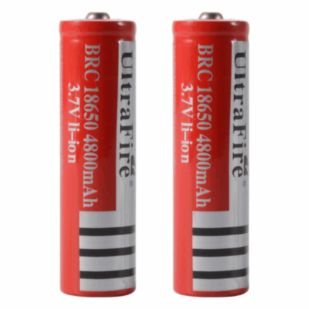 Lot de 4 Batteries Rechargeables 18650 3.7 V 4800mAh Li-Ion Tunisie