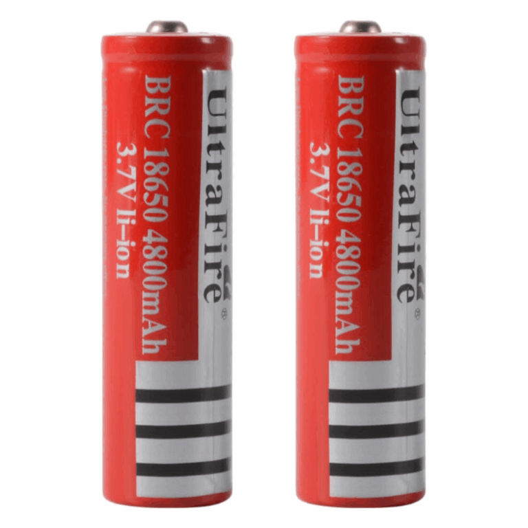 Lot de 4 Batteries Rechargeables 18650 3.7 V 4800mAh Li-Ion Tunisie