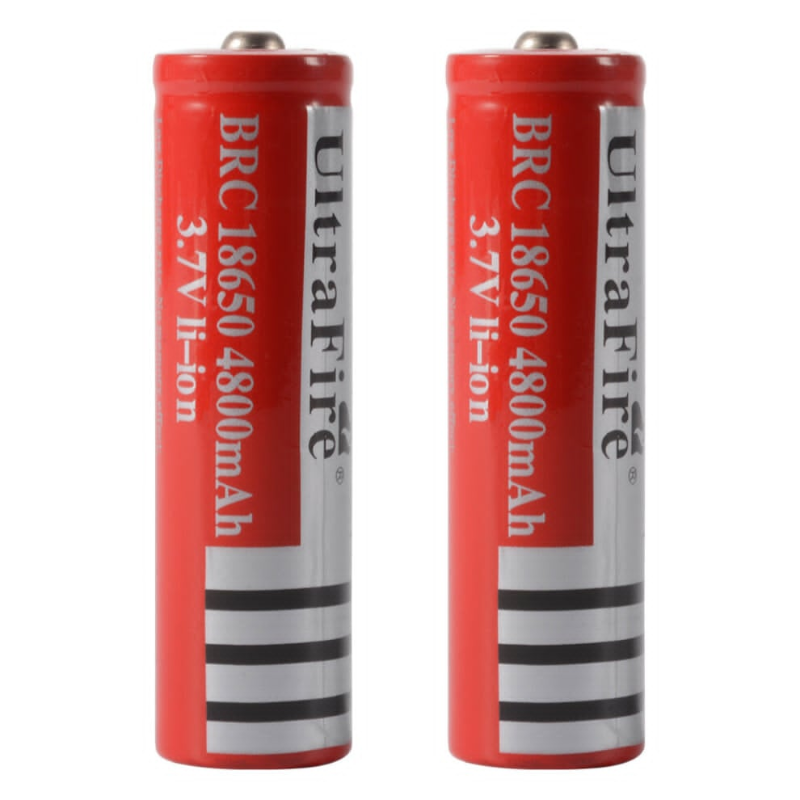 Lot de 4 Batteries Rechargeables 18650 3.7 V 4800mAh Li-Ion Tunisie