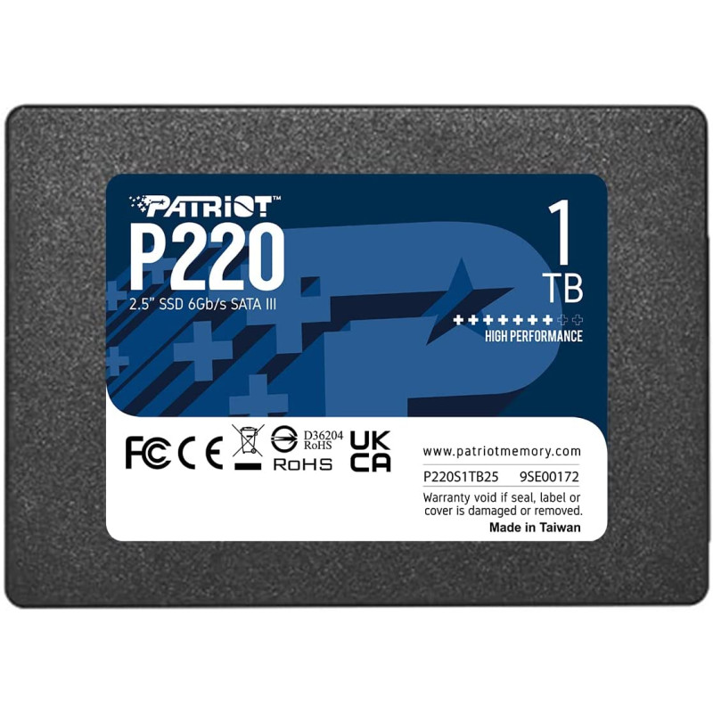Disque Dur Interne Patriot SSD P220 SATA III 2.5 1 To – P220S1TB25 Tunisie