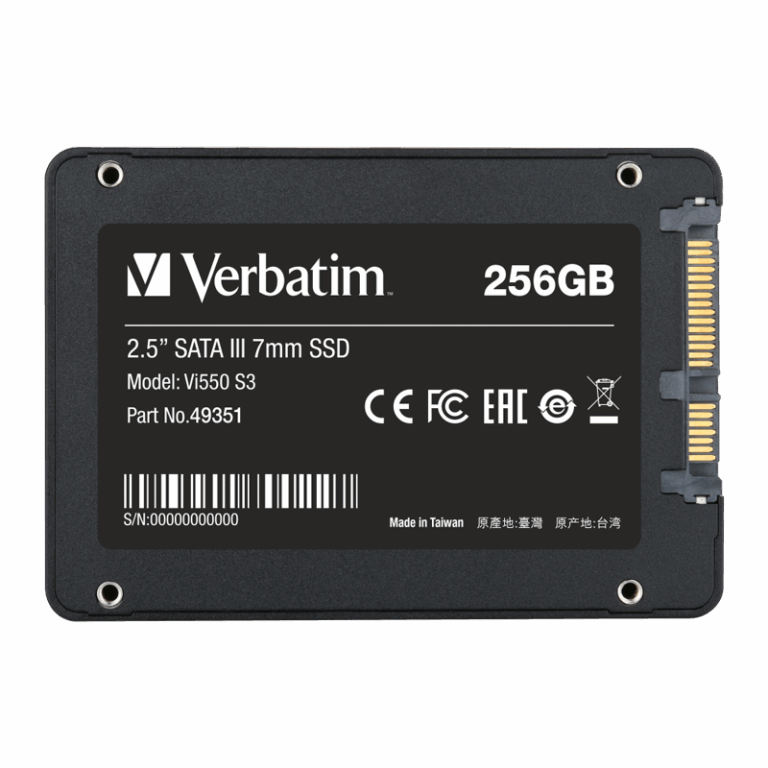 Disque Dur Interne Verbatim Vi550 S3 256 Go 2.5″ SATA – 049351 Tunisie