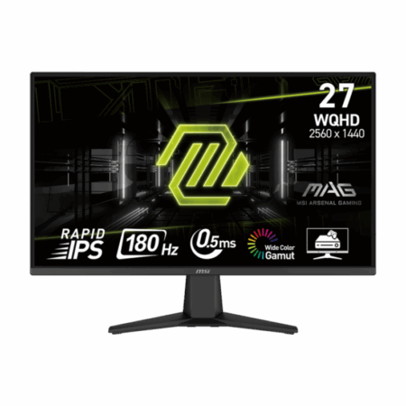 Ecran Gaming MSI MAG 275QF 27″ WQHD IPS 180 Hz Noir – 9S6-3CE21M-022 Tunisie