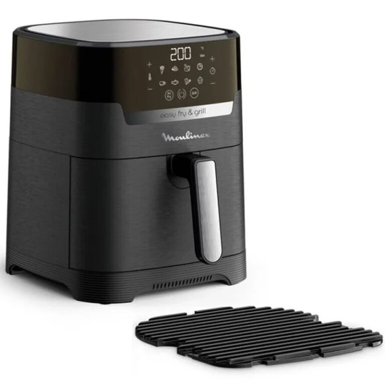 Friteuse Grill Sans Huile 2en1 Moulinex EZ505810 Noir + Papier Cuisson Gratuit Tunisie