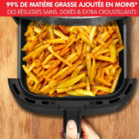Friteuse Grill Sans Huile 2en1 Moulinex EZ505810 Noir + Papier Cuisson Gratuit Tunisie